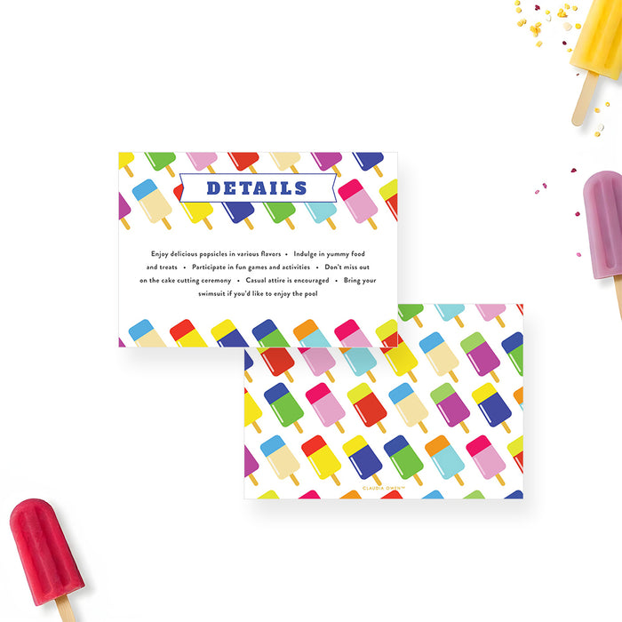 Popsicle Birthday Invitation Summer Party Design