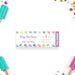 Pastel popsicle ticket invitation with an 'Admit One' design for a kids' summer birthday party