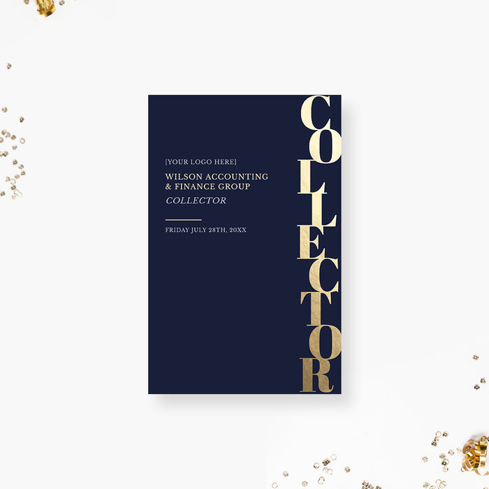 Professional digital collector template for silent and live auctions, editable for fundraising and corporate events