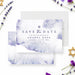 Watercolor Bat Mitzvah save the date card in purple tones with Star of David and elegant typography for Jewish celebration announcement-front-back