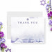 Bat Mitzvah thank you cards purple watercolor elegant set with Jewish design and soft colors-front