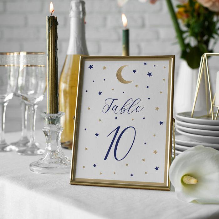 Celestial Quinceanera Invitation Moon and Stars Design