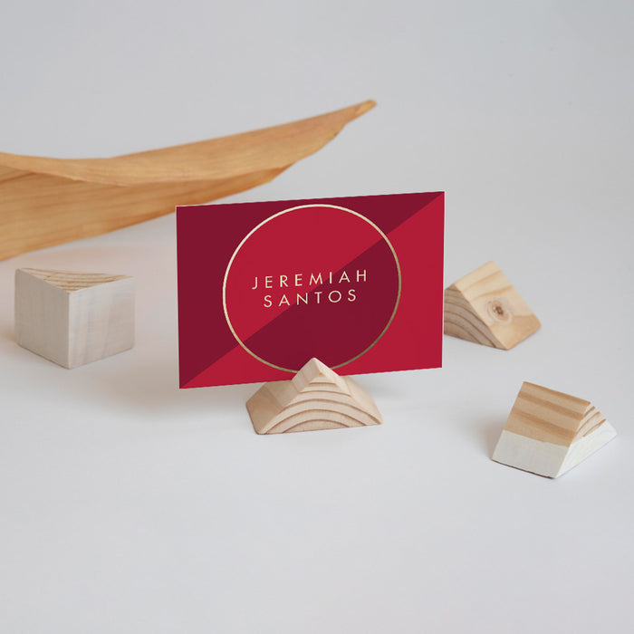 Red and Gold Business Launch Party Invitation Grand Opening Card