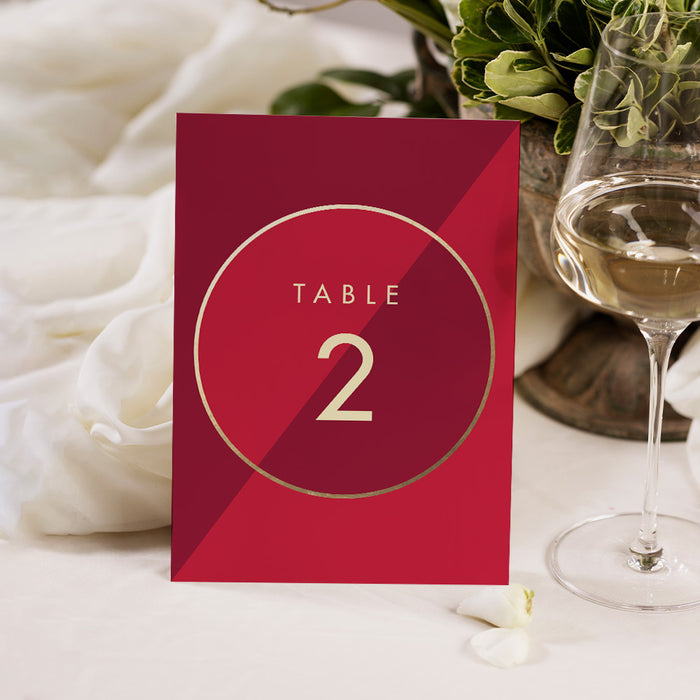 Red and Gold Business Launch Party Invitation Grand Opening Card