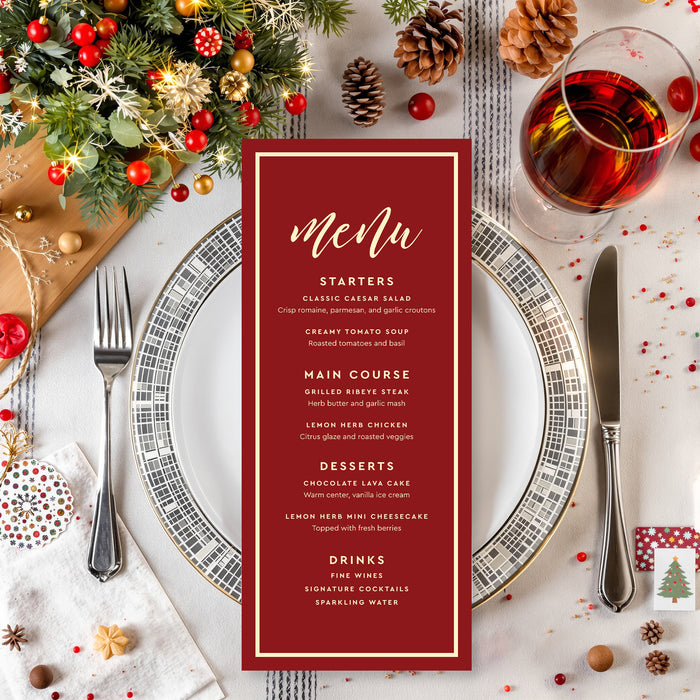 Corporate Holiday Party Invitation Red Christmas Event