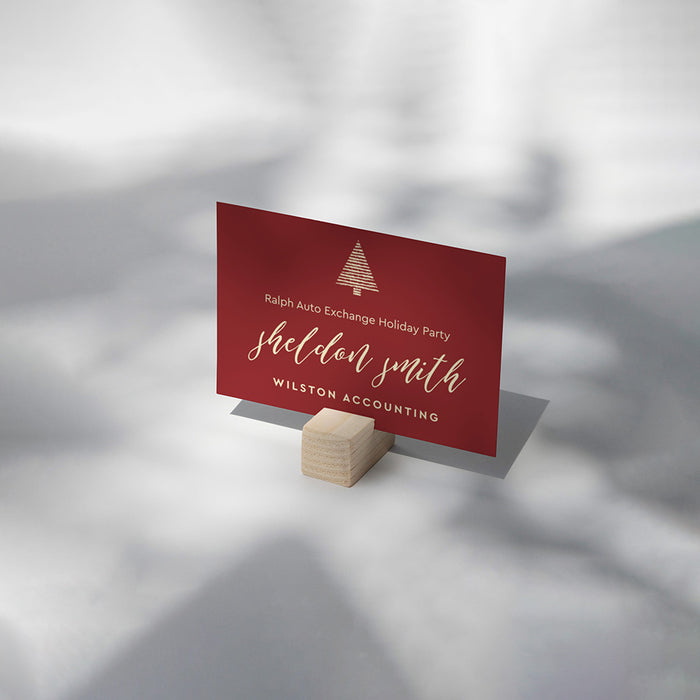Corporate Holiday Party Invitation Red Christmas Event