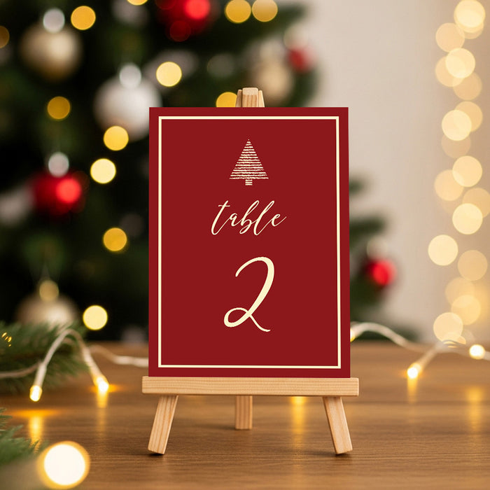 Corporate Holiday Party Invitation Red Christmas Event