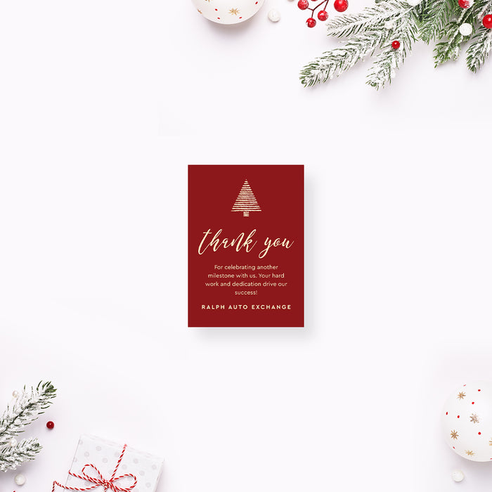 Corporate Holiday Party Invitation Red Christmas Event