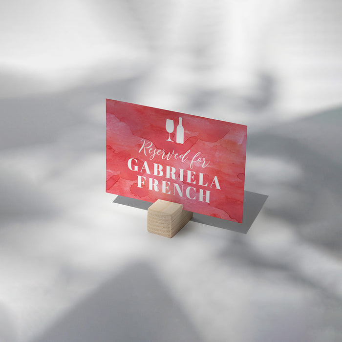 Personalized New Year’s Eve Party Invitation in Red Watercolor