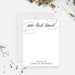 One last toast personalized wedding note card with modern calligraphy-front