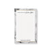 personalized romantic floral notepad with lined pages, custom names, and love note message