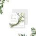 Botanical greenery save the date card with elegant foliage design for a rehearsal dinner celebration-front