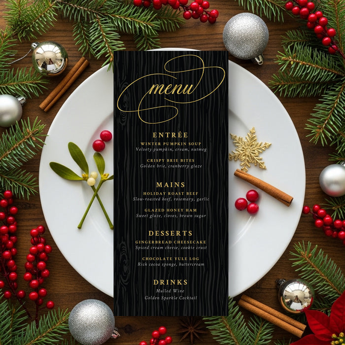 Reindeer Holiday Party Invitation Elegant Christmas Event