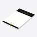 Elegant holiday notepad with deer design, woodgrain accents, and lined pages for festive stationery and Christmas gifts-side