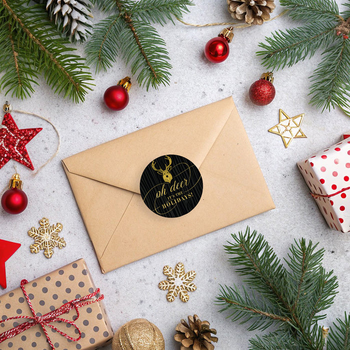 Reindeer Holiday Party Invitation Elegant Christmas Event