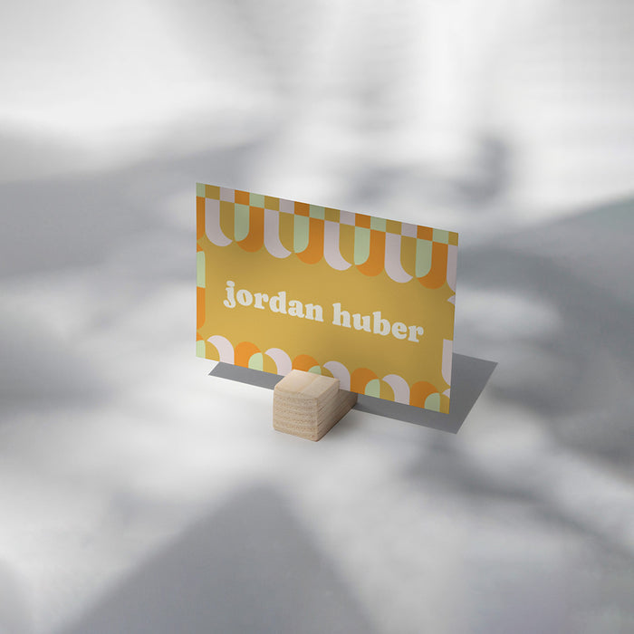 Retro Graduation Party Invitation Colorful Geometric