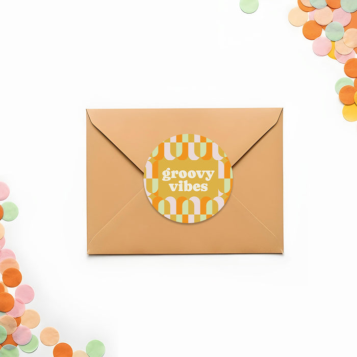 Retro Graduation Party Invitation Colorful Geometric