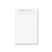Personalized notepad for newlyweds with elegant “LOVE” typography design