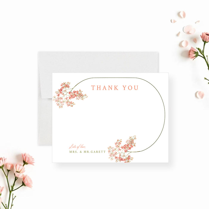 Blush Floral Wedding Invitation Elegant Spring Romance