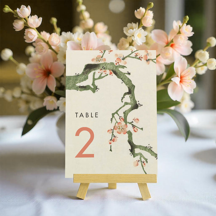 Personalized Cherry Blossom Wedding Invitation Spring Theme
