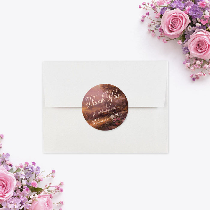 Personalized Romantic Vintage Oil Painting Wedding Invitation