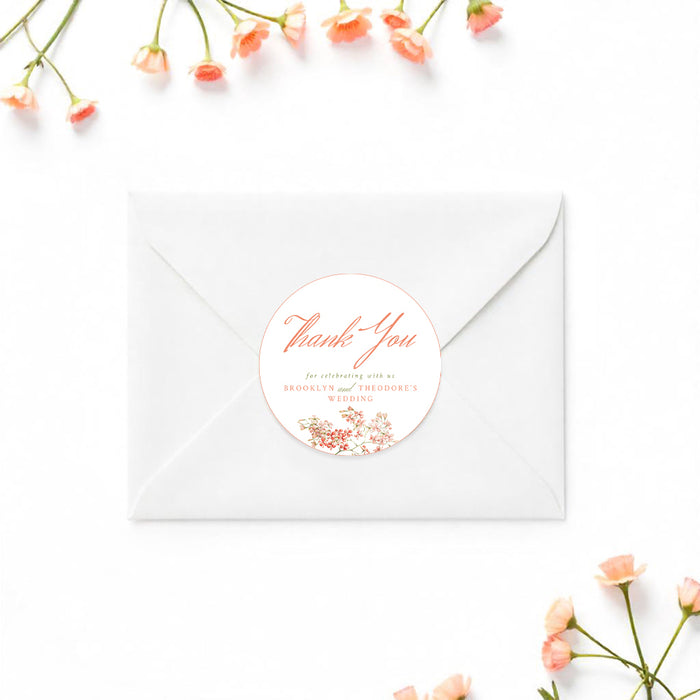 Blush Floral Wedding Invitation Elegant Spring Romance