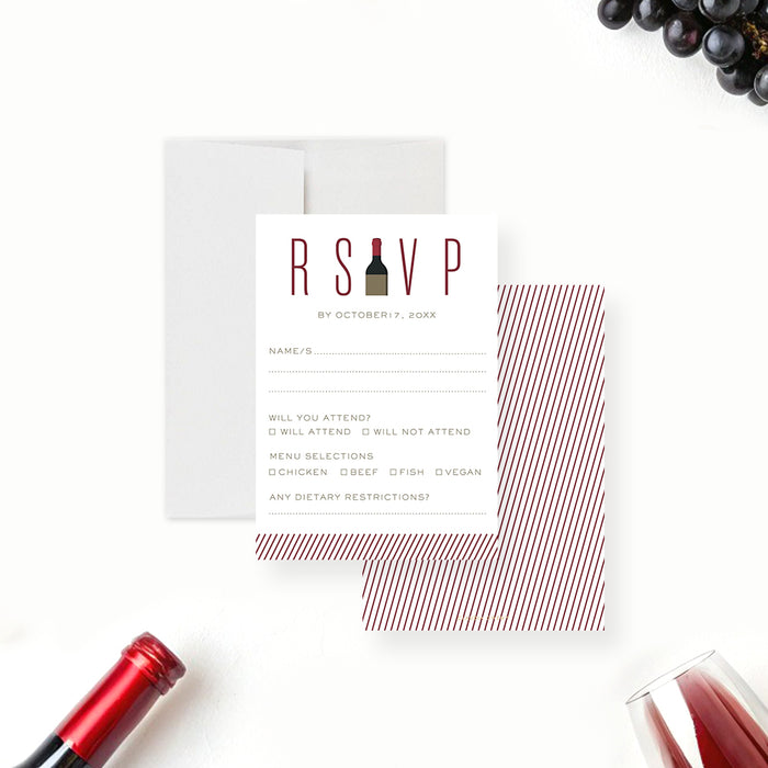 Wine Tasting Birthday Invitation Winery Party Invite