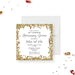 Ruby 40th wedding anniversary invitation with faux red and gold glitter