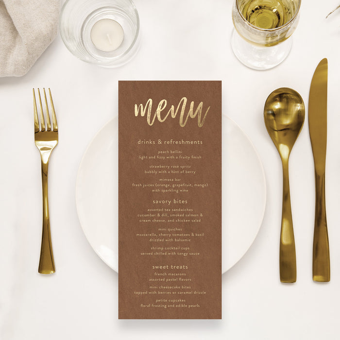She Said Yes Engagement Invitation Rustic Brown Party Invite