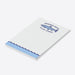 Personalized fishing notepad featuring a fish illustration design for gifts, party favors, or fishing themed celebrations.-side