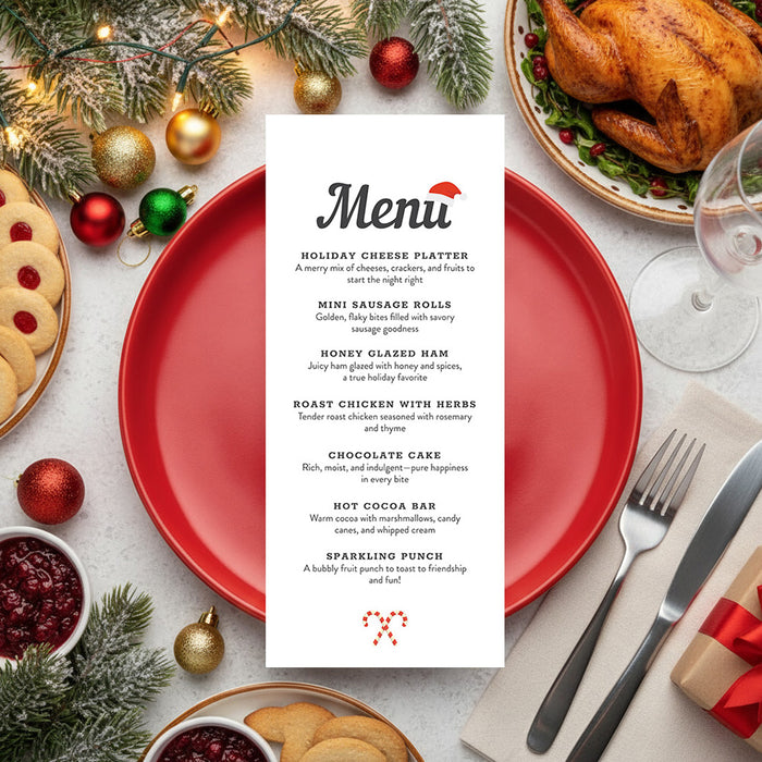 Secret Santa Invitation Christmas Gift Exchange Party Card