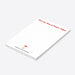 Christmas notepad with "From the Desk of Santa's Helper" and a Santa hat illustration, making it a perfect custom stationery gift this holiday season.-side