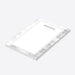 personalized with custom name, black and white layout, textured gray border, and blank writing space-side