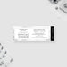 corporate annual dinner ticket invitation with black and white layout, textured gray border, admit-one panel, and company event details
