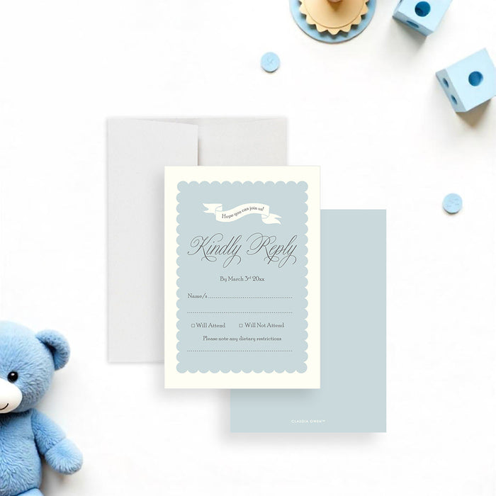 Sip and See Invitation Personalized Meet the Baby Card