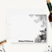 Smoke design personalized note card set for men
