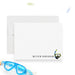 Personalized white flat note card featuring a snorkel and mask illustration with custom name typography on a clean white background