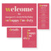 So Happy I’m Sixty 60th birthday stationery set featuring bold typography in pink and yellow for a modern milestone celebration