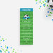 Soccer Bar Mitzvah ticket invitation with green field design and admit one layout