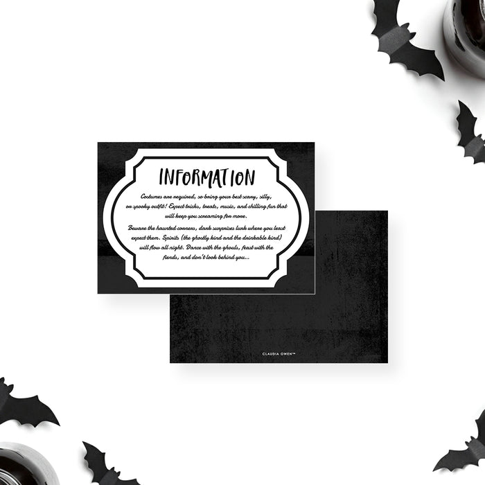 Halloween Party Invitation Potion Bottle Skull Design