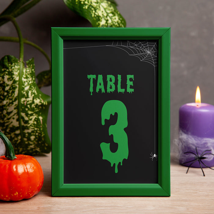 Spooky Halloween Party Invitation with Spider Web Design