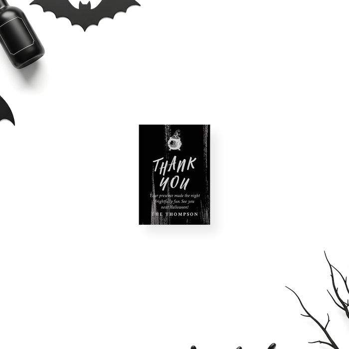 Elegant Black Halloween Party Invitation Spooky Costume Party Invite