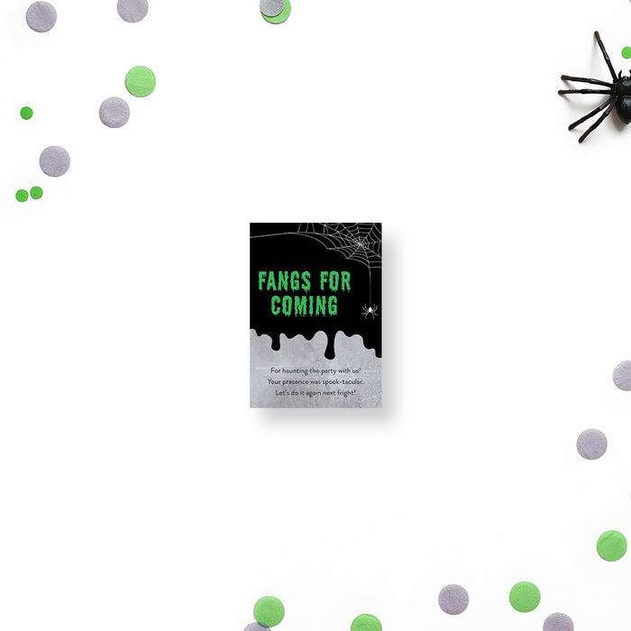 Spooky Halloween Party Invitation with Spider Web Design