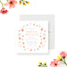 Spring brunch invitation with a soft pastel floral wreath, ideal for spring festivities.-front