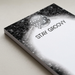 Stay Groovy notepad angled close-up