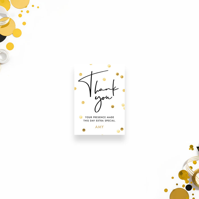 Surprise Birthday Party Invitation Gold Confetti