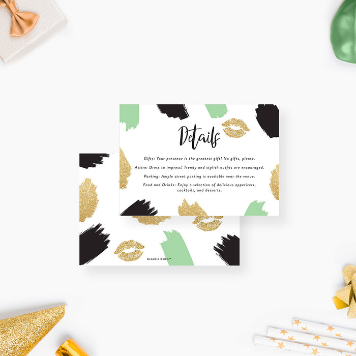 Talk Thirty To Me Invitations in Black Green and Gold, Cheeky Birthday Invitations for Adults, Fun Invites for 30th Birthday Party