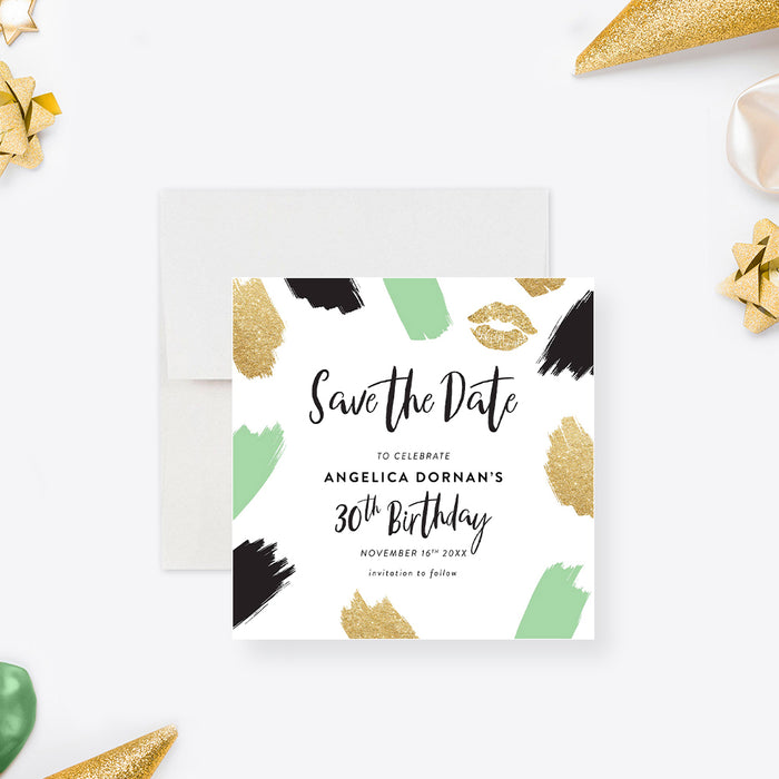 Save the Date Card for Fun Birthday Party, Cheeky Birthday Save the Date for Adults, Fun Save the Dates for 30th Birthday Celebration