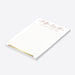 personalized Better Together notepad with custom couple names, elegant rust typography, lined pages, and a gold accent-side