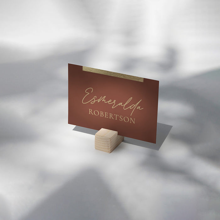 Terracotta Wedding Invitation Elegant Fall Design